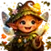 Vibrant geometric fox avatar with a friendly smile